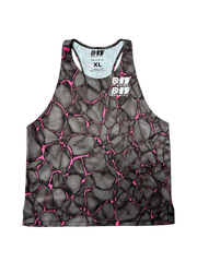 D17 Running Team Singlet - Electric Pink