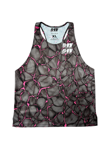 D17 Running Team Singlet - Electric Pink