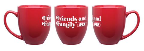 D17 Friends and Family Bistro Mug - Red